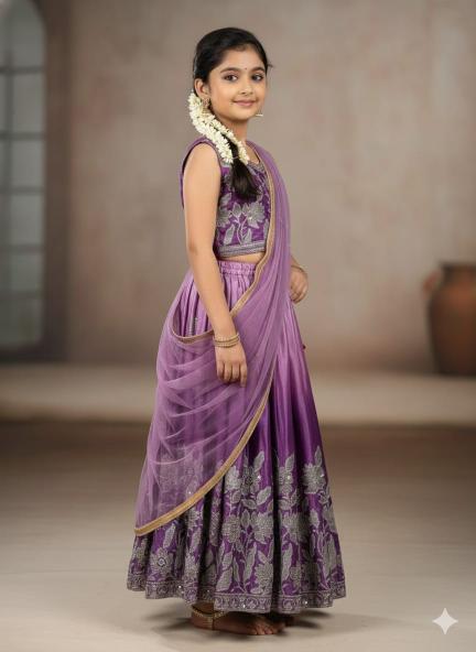 PRESENTING NEW DESIGNER  LAHENGA SET Chinon Surat wholesale kidswear suppliers - wholesale export